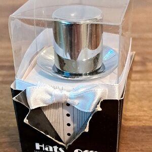 Kate Aspen Black and Silver Bottle Stopper